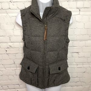 Eddie Bauer Yukon Model Gray Premium Goose Down Quilted Vest Size XS